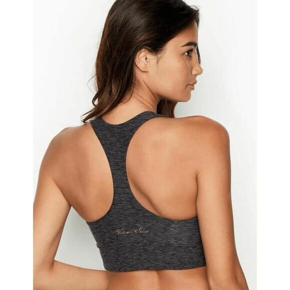 Victorias Secret Large Performance Sports Bra grey super soft - Picture 2 of 7